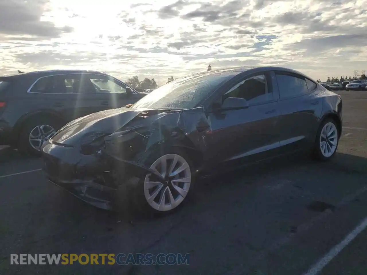 1 Фотография поврежденного автомобиля 5YJ3E1EB3NF134864 TESLA MODEL 3 2022