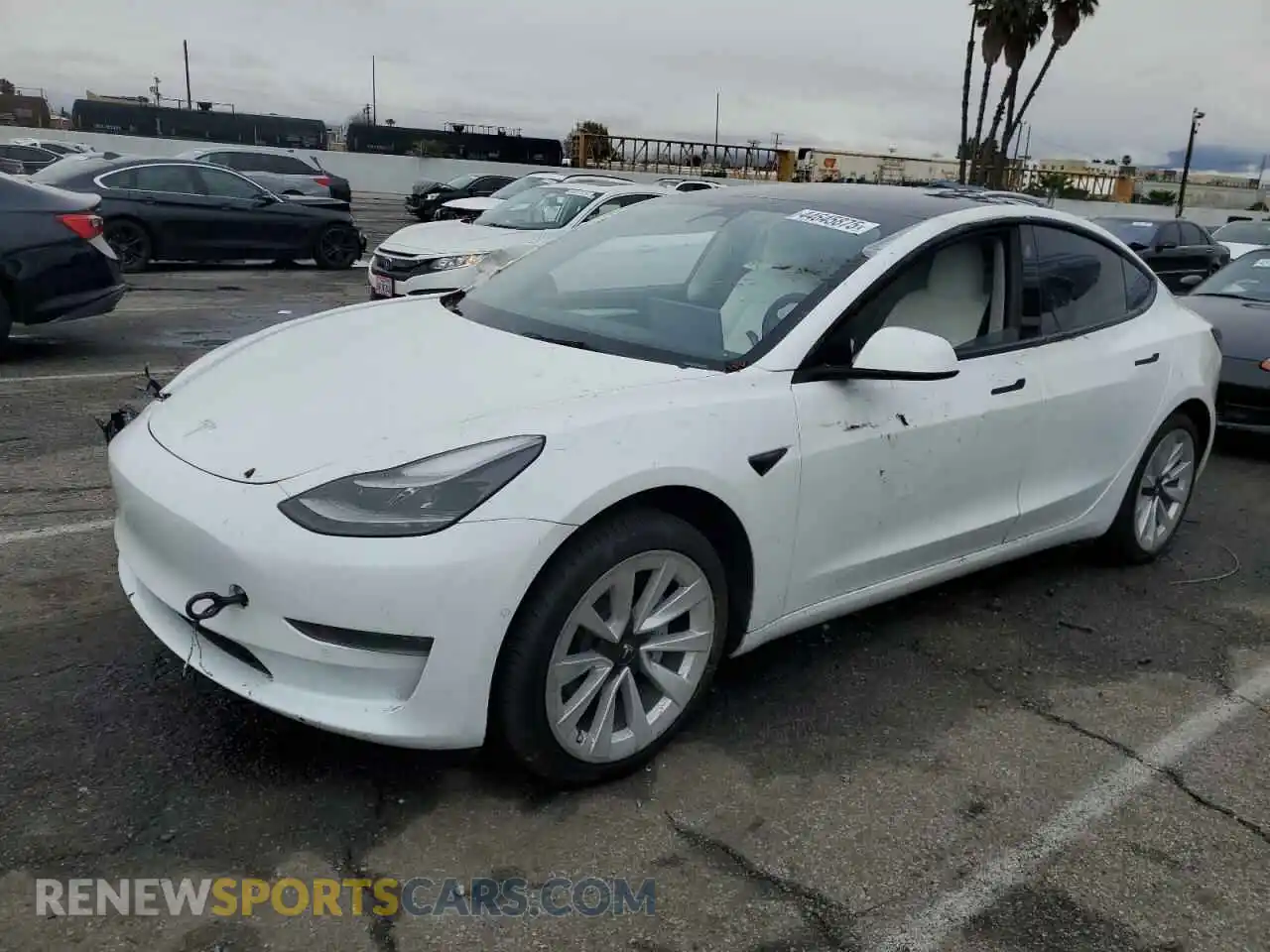 1 fotografías del automóvil dañado 5YJ3E1EB3NF136551 TESLA MODEL 3 2022