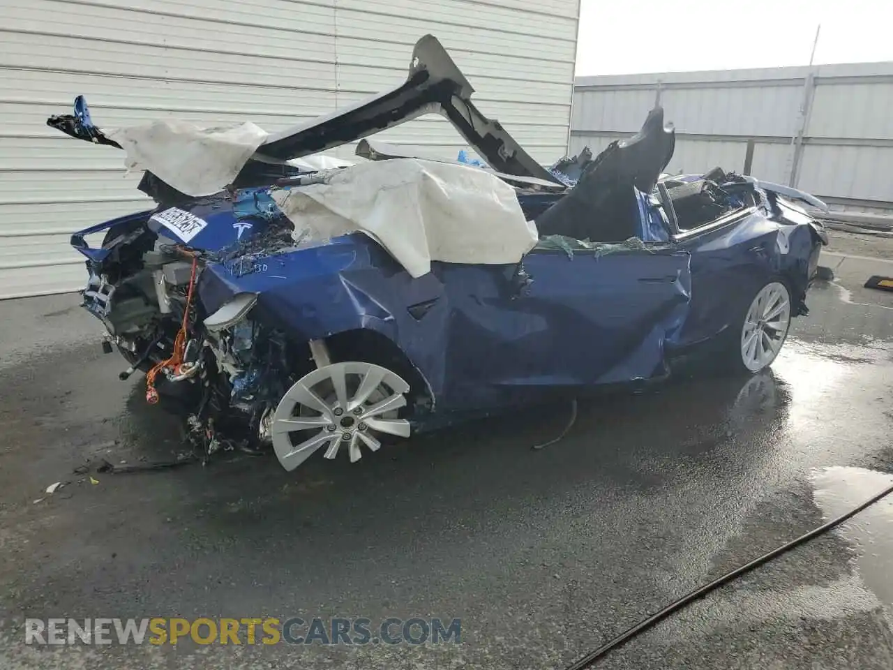 1 Photograph of a damaged car 5YJ3E1EB3NF144651 TESLA MODEL 3 2022