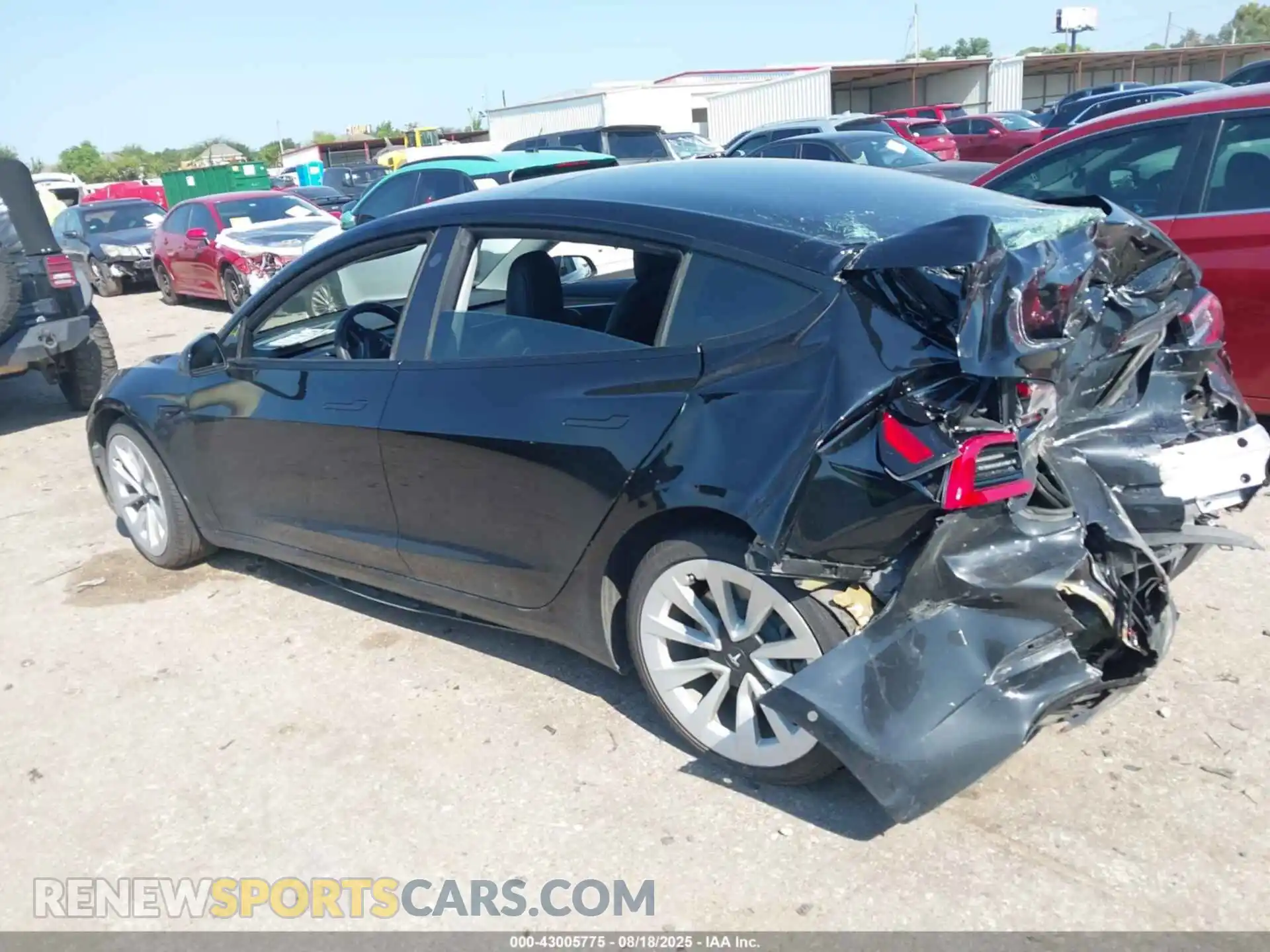 3 Photograph of a damaged car 5YJ3E1EB3NF163930 TESLA MODEL 3 2022