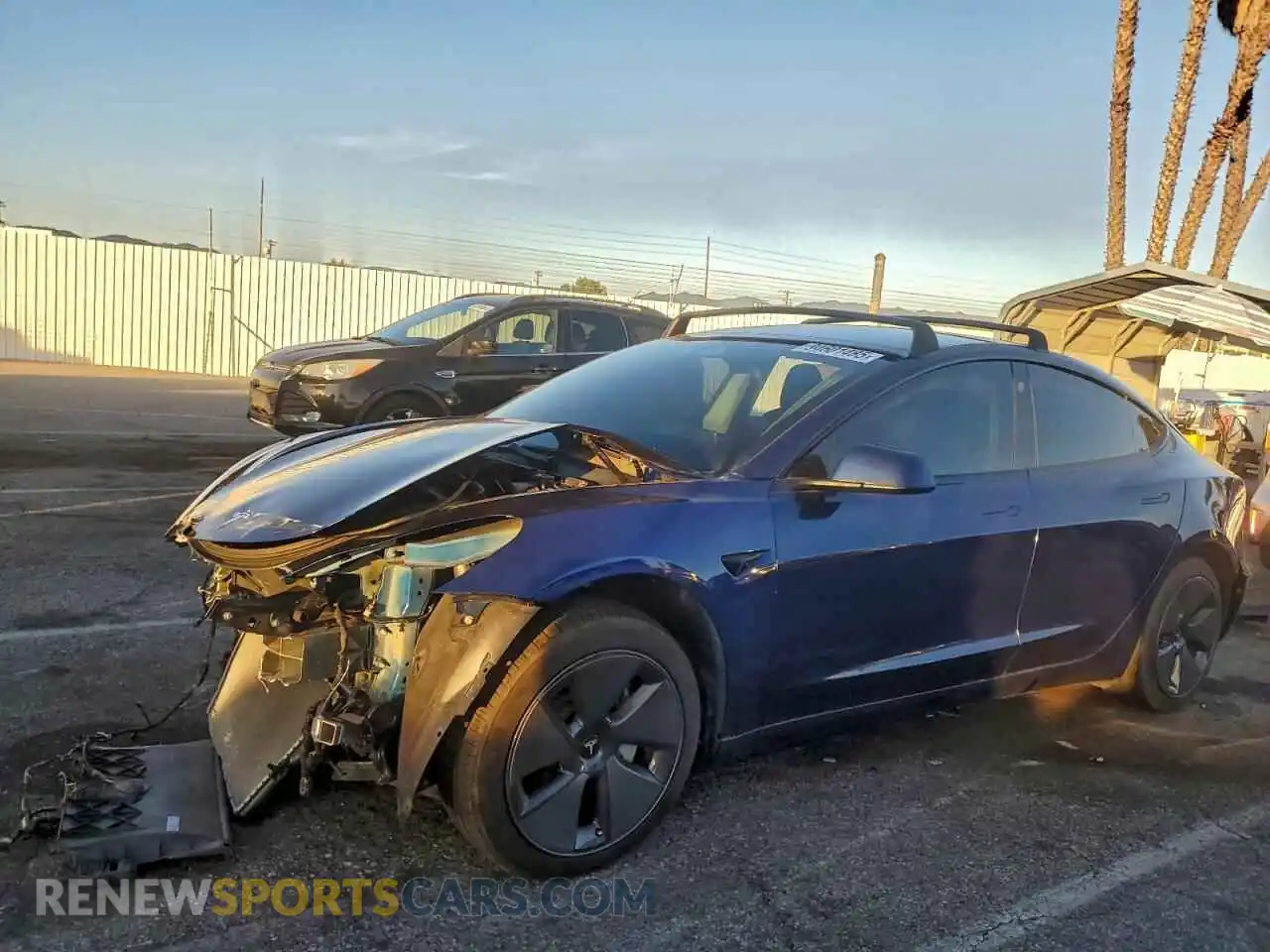 1 Photograph of a damaged car 5YJ3E1EB3NF166892 TESLA MODEL 3 2022