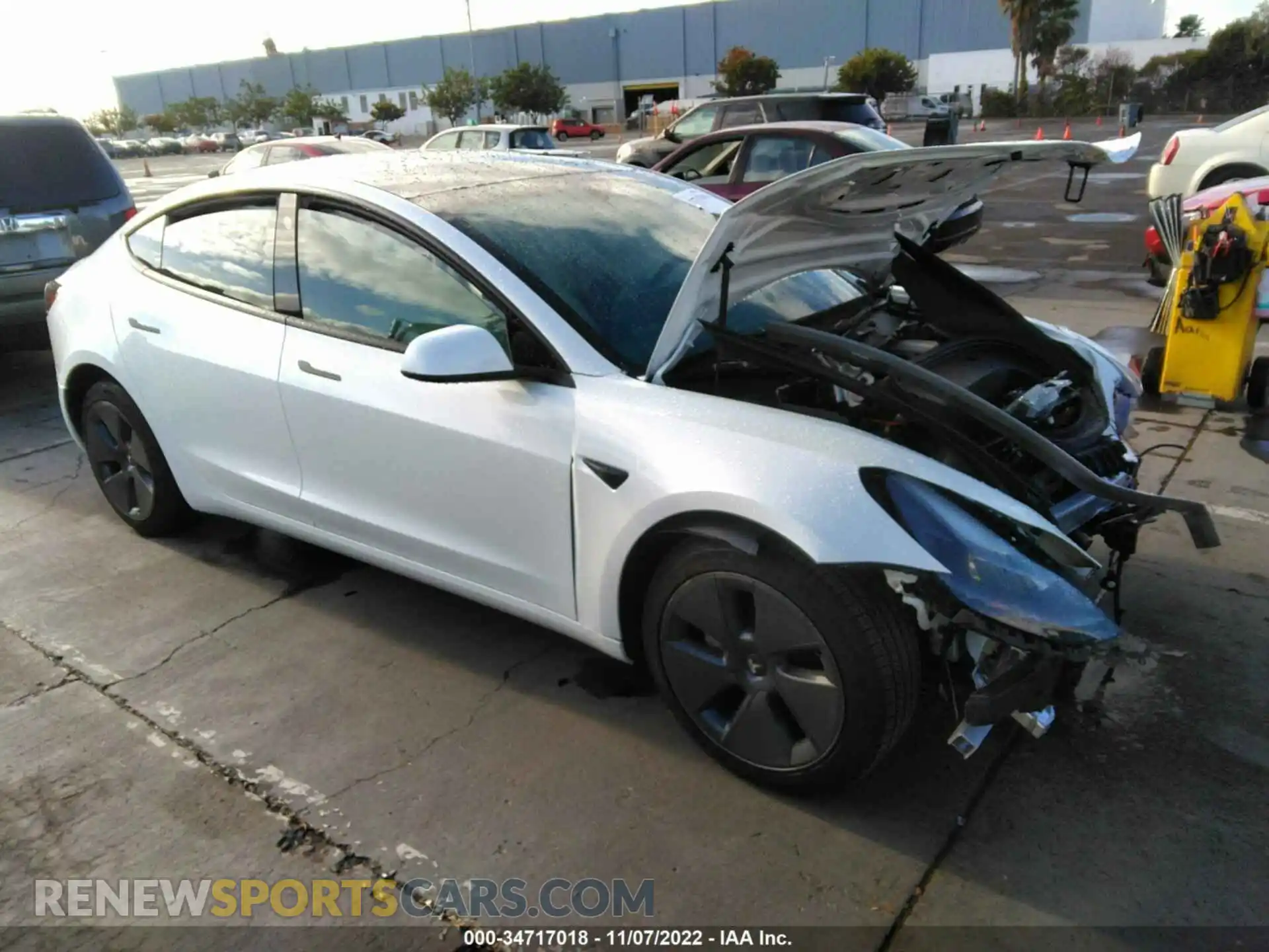 1 Photograph of a damaged car 5YJ3E1EB3NF176970 TESLA MODEL 3 2022