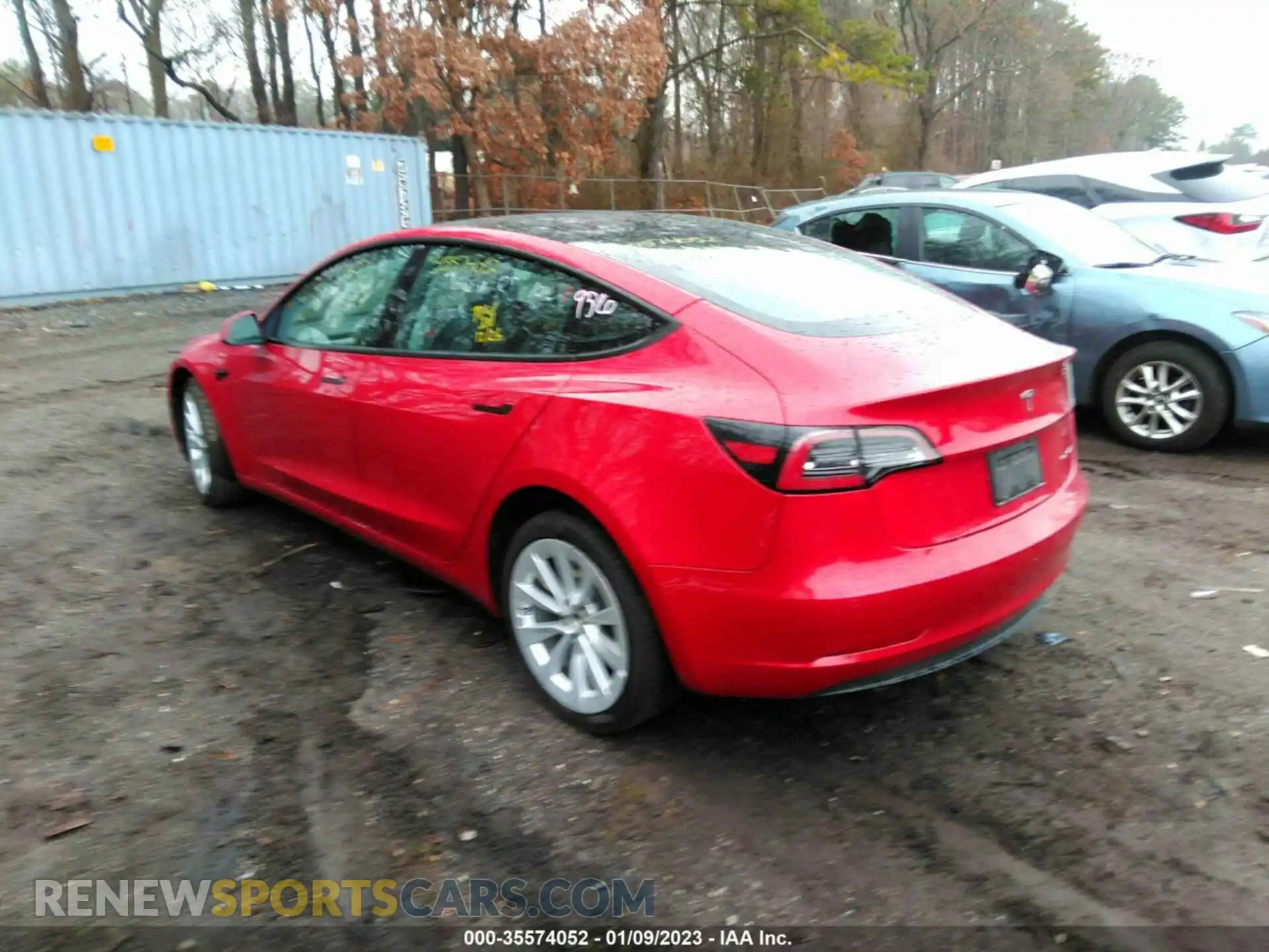 3 Photograph of a damaged car 5YJ3E1EB3NF186530 TESLA MODEL 3 2022