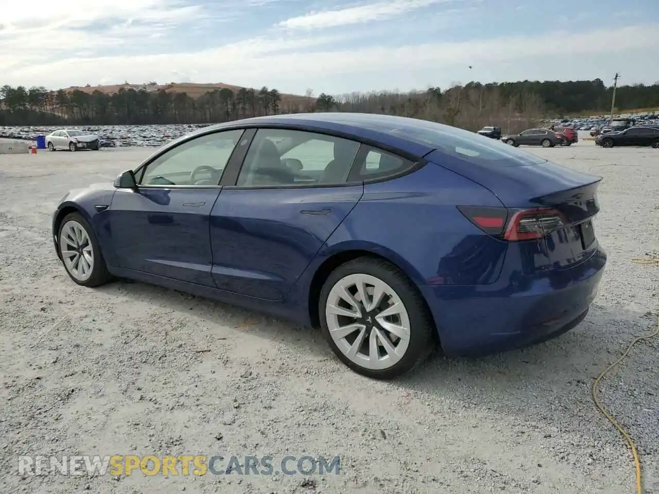 2 Photograph of a damaged car 5YJ3E1EB3NF187564 TESLA MODEL 3 2022