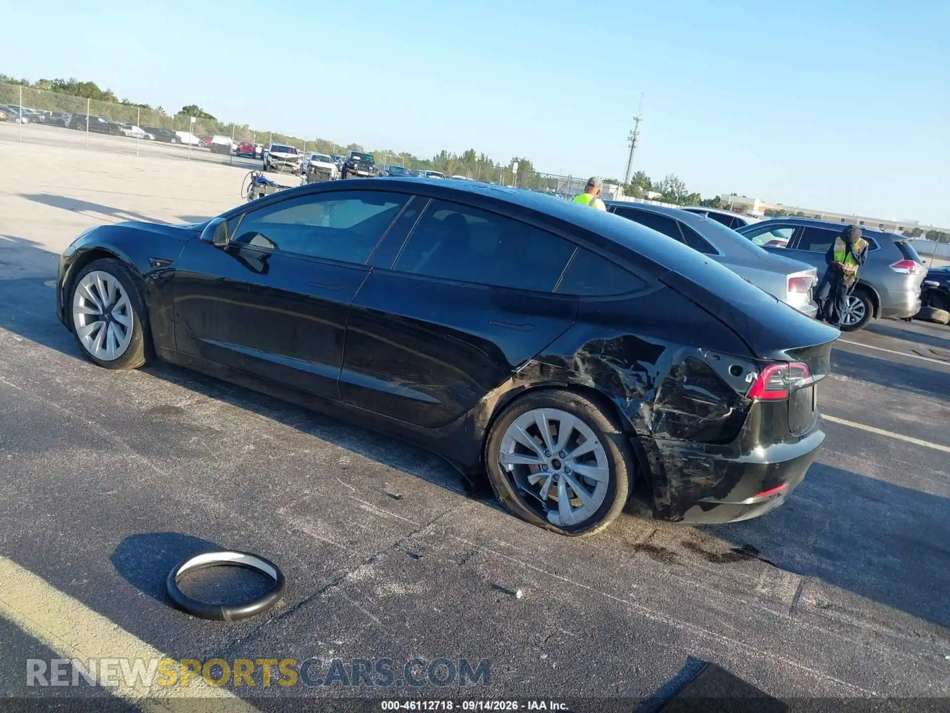 3 Photograph of a damaged car 5YJ3E1EB3NF187919 TESLA MODEL 3 2022