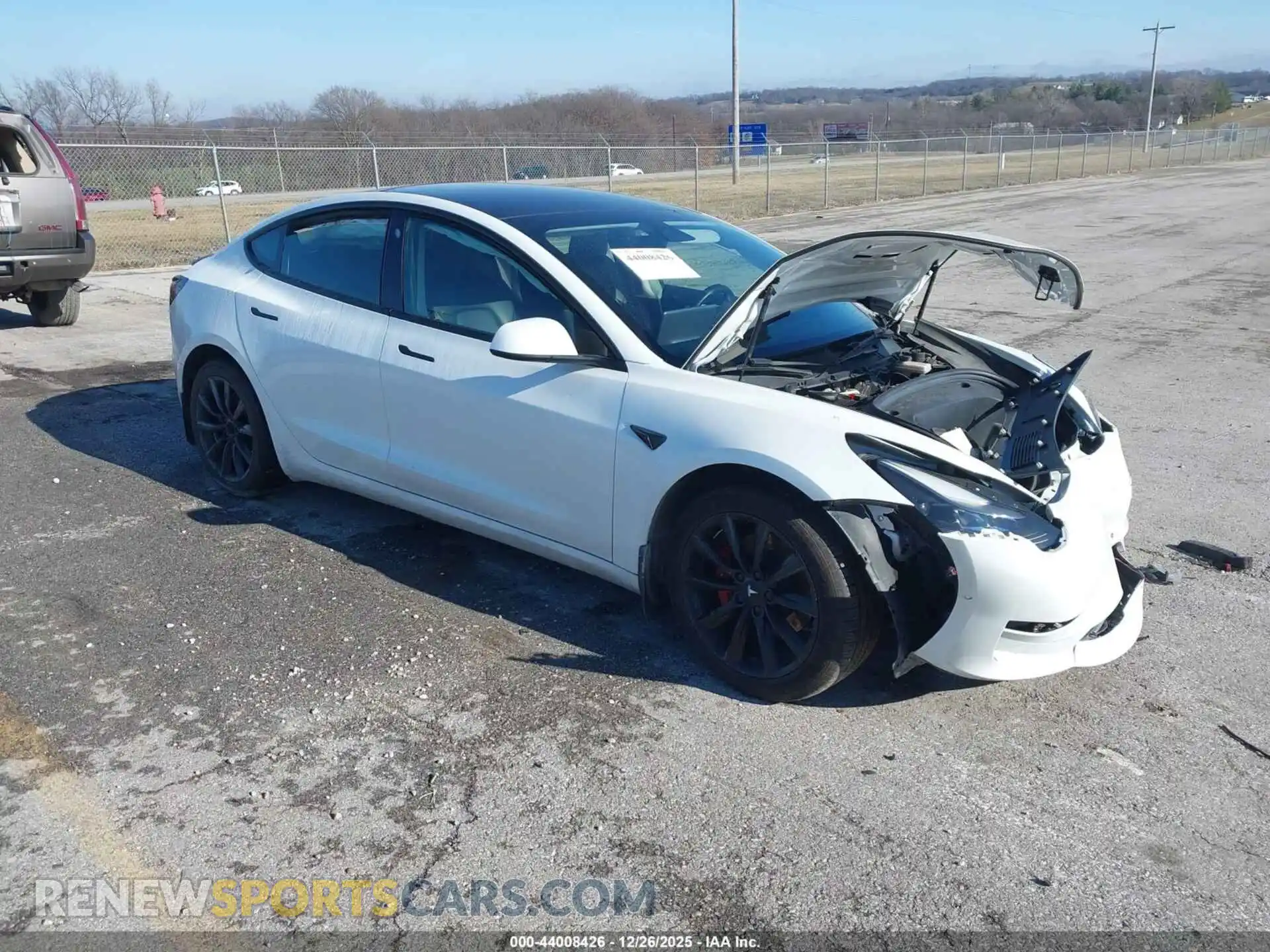 1 Photograph of a damaged car 5YJ3E1EB3NF188522 TESLA MODEL 3 2022