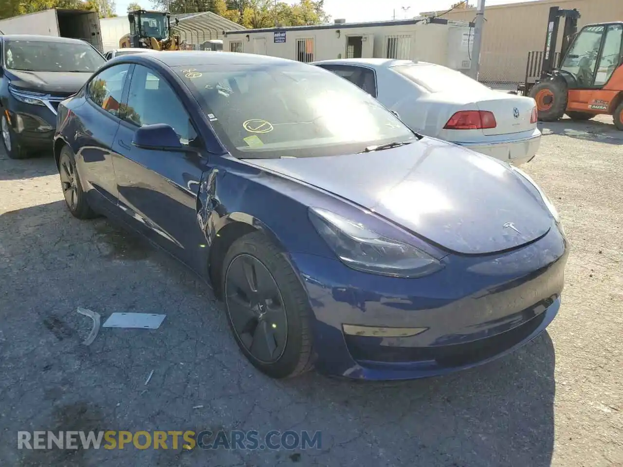 1 Фотография поврежденного автомобиля 5YJ3E1EB3NF191548 TESLA MODEL 3 2022