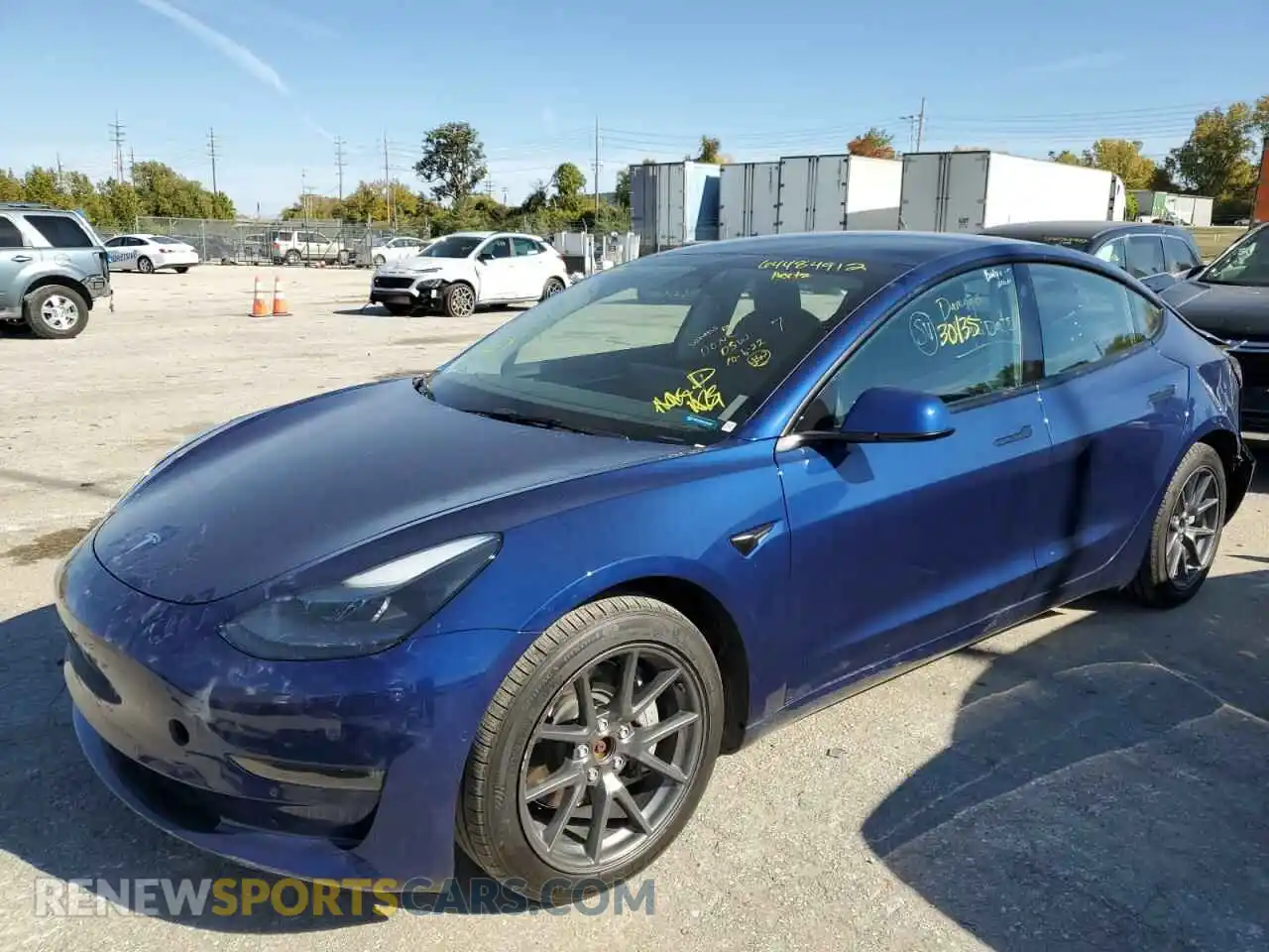 2 Фотография поврежденного автомобиля 5YJ3E1EB3NF191548 TESLA MODEL 3 2022