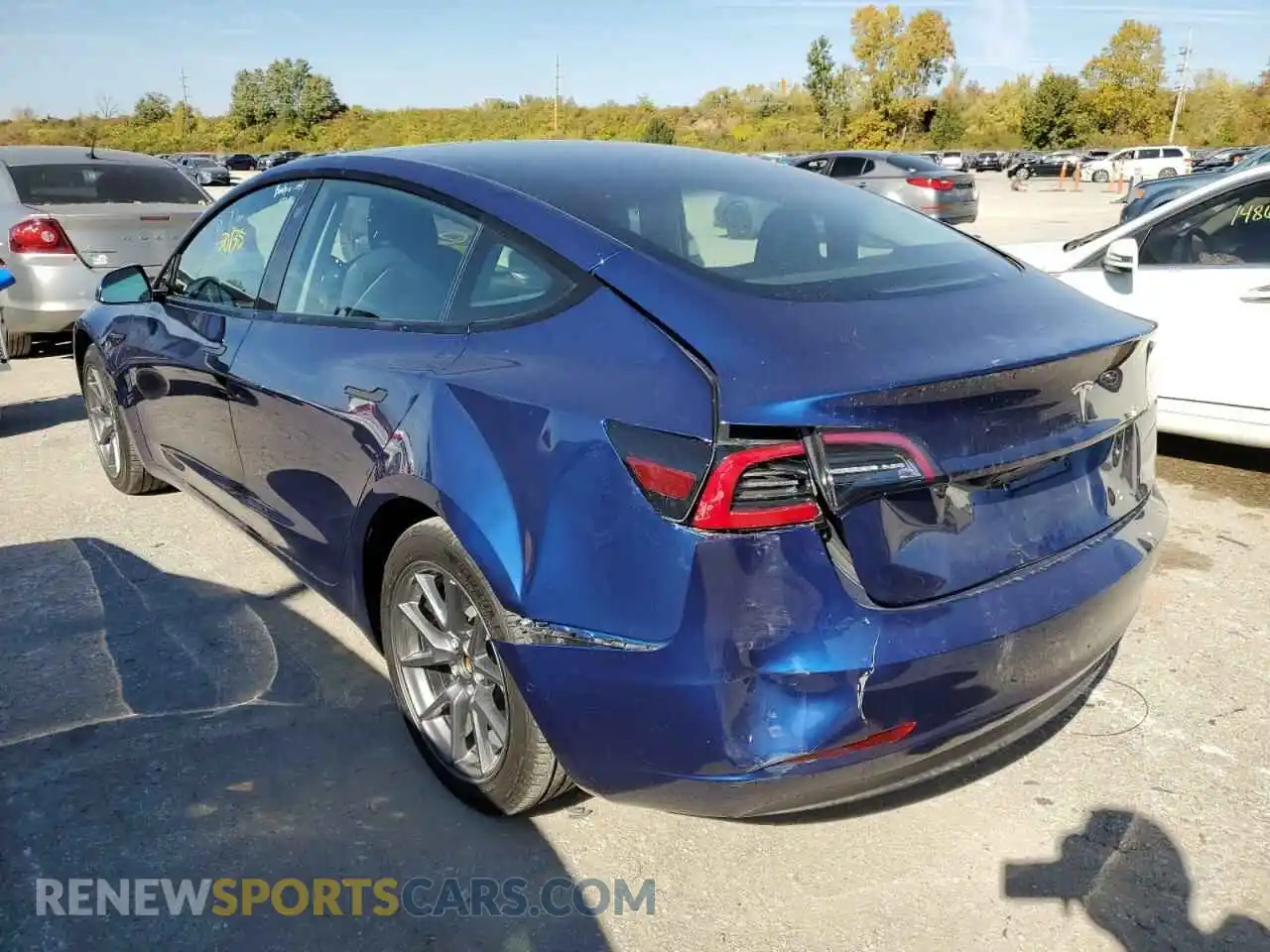 3 Фотография поврежденного автомобиля 5YJ3E1EB3NF191548 TESLA MODEL 3 2022