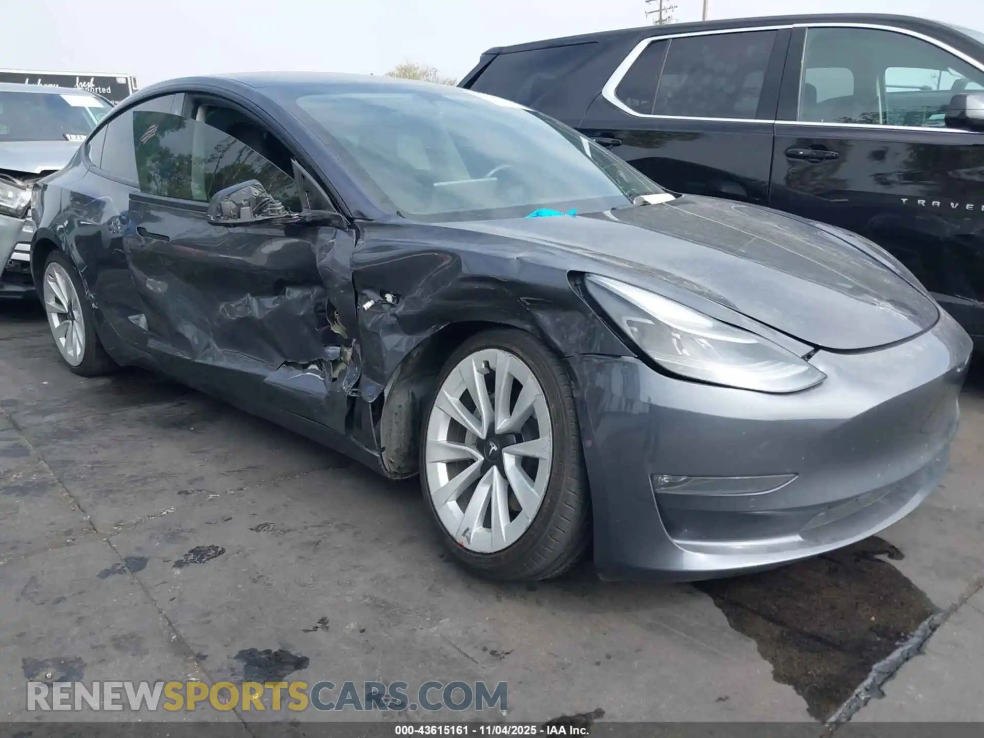 1 Photograph of a damaged car 5YJ3E1EB3NF196426 TESLA MODEL 3 2022