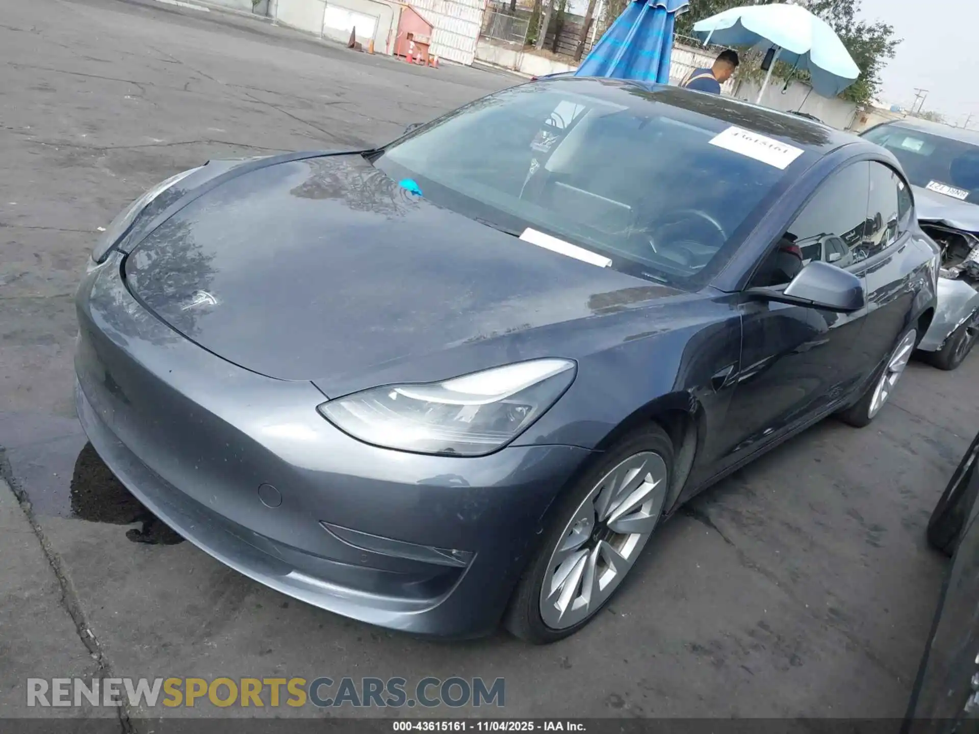 2 Photograph of a damaged car 5YJ3E1EB3NF196426 TESLA MODEL 3 2022
