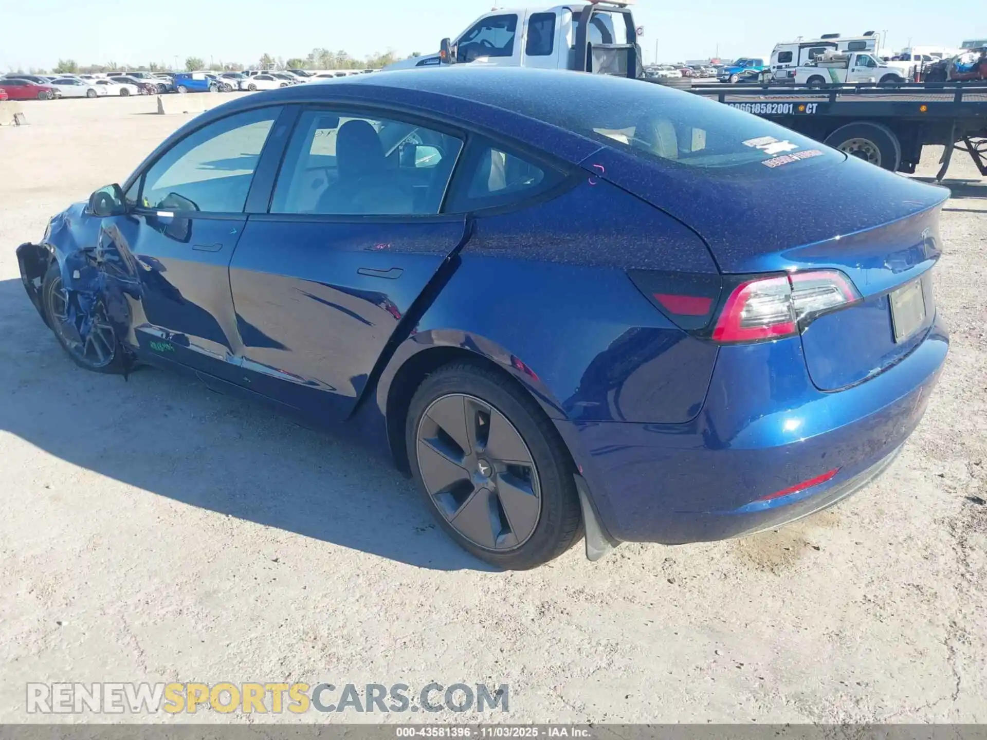 3 Photograph of a damaged car 5YJ3E1EB3NF196491 TESLA MODEL 3 2022