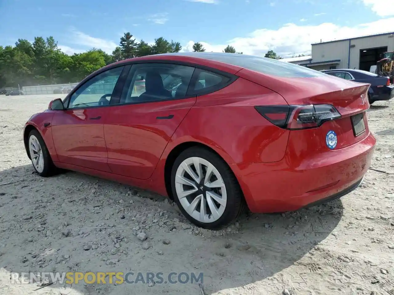 2 Photograph of a damaged car 5YJ3E1EB3NF204296 TESLA MODEL 3 2022