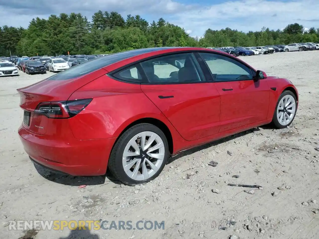 3 Photograph of a damaged car 5YJ3E1EB3NF204296 TESLA MODEL 3 2022