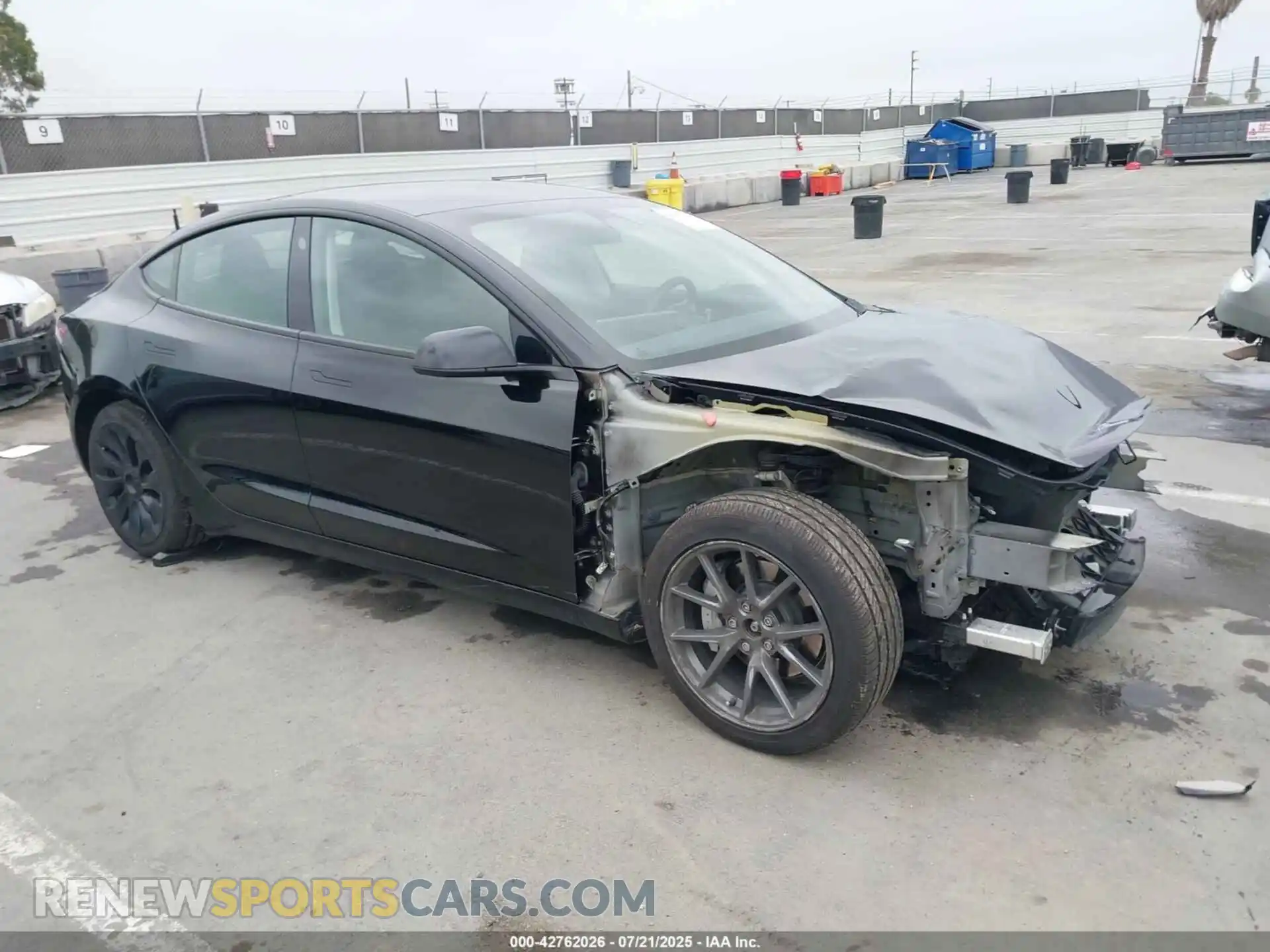 1 Photograph of a damaged car 5YJ3E1EB3NF206727 TESLA MODEL 3 2022