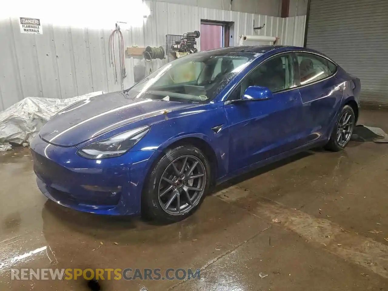 1 Photograph of a damaged car 5YJ3E1EB3NF229327 TESLA MODEL 3 2022