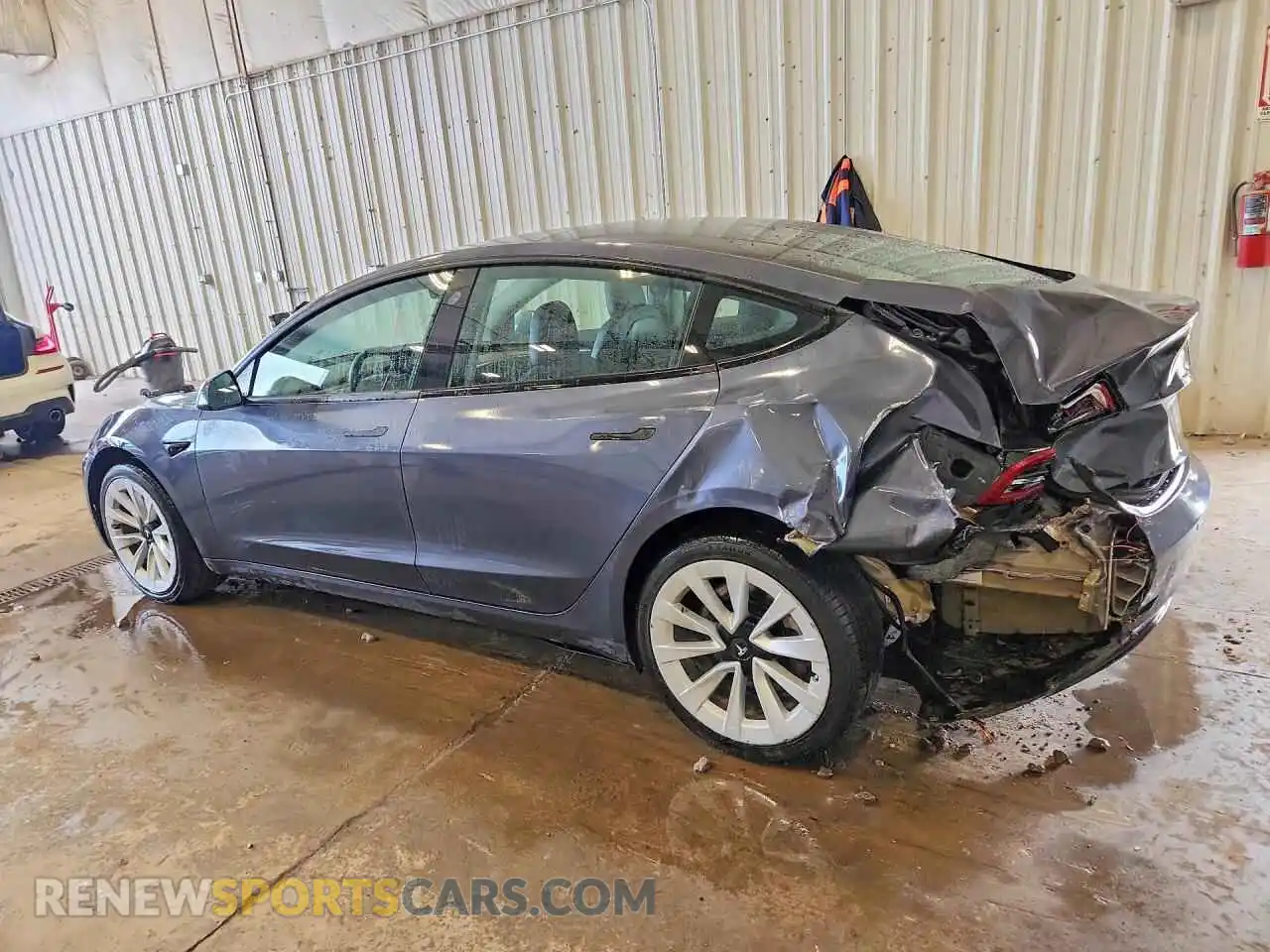2 Photograph of a damaged car 5YJ3E1EB3NF247066 TESLA MODEL 3 2022