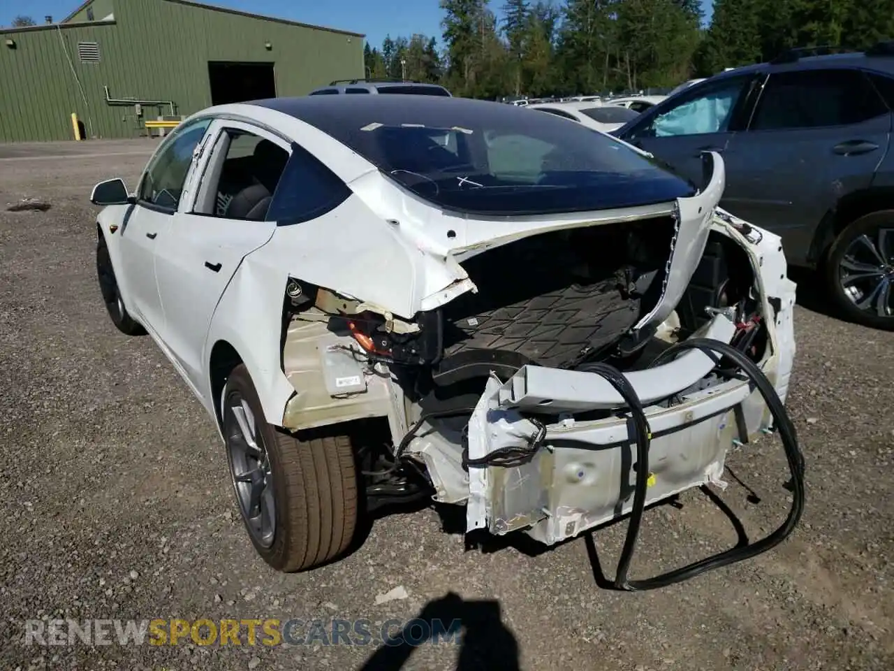 3 Photograph of a damaged car 5YJ3E1EB3NF260156 TESLA MODEL 3 2022