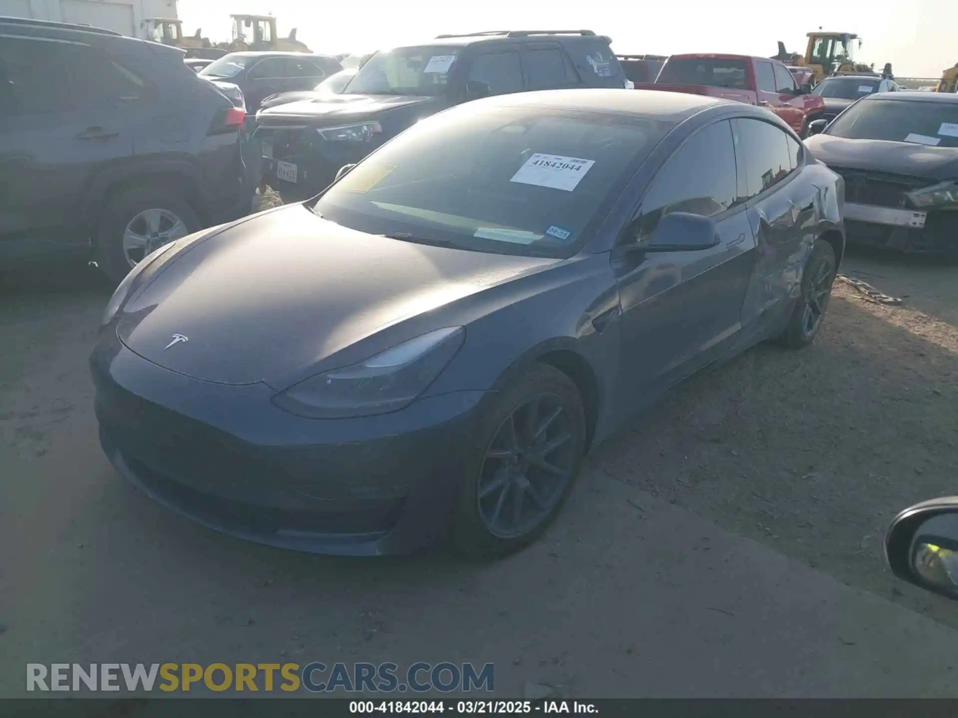 2 Photograph of a damaged car 5YJ3E1EB3NF264532 TESLA MODEL 3 2022