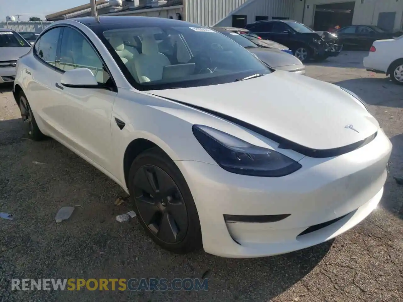 1 Photograph of a damaged car 5YJ3E1EB3NF271206 TESLA MODEL 3 2022