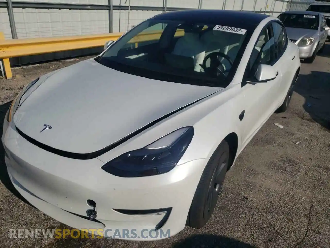 2 Photograph of a damaged car 5YJ3E1EB3NF271206 TESLA MODEL 3 2022
