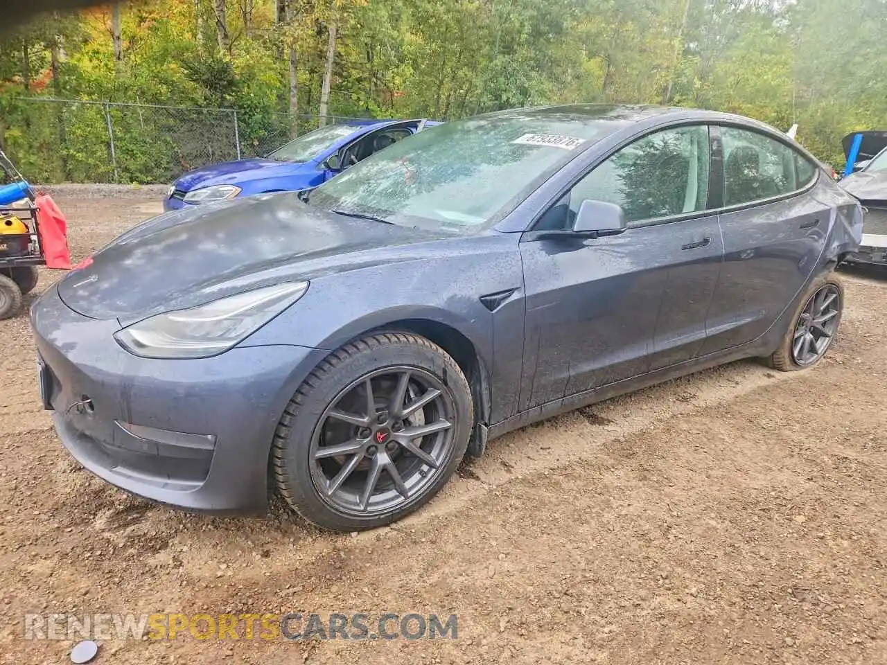 1 Photograph of a damaged car 5YJ3E1EB3NF274784 TESLA MODEL 3 2022