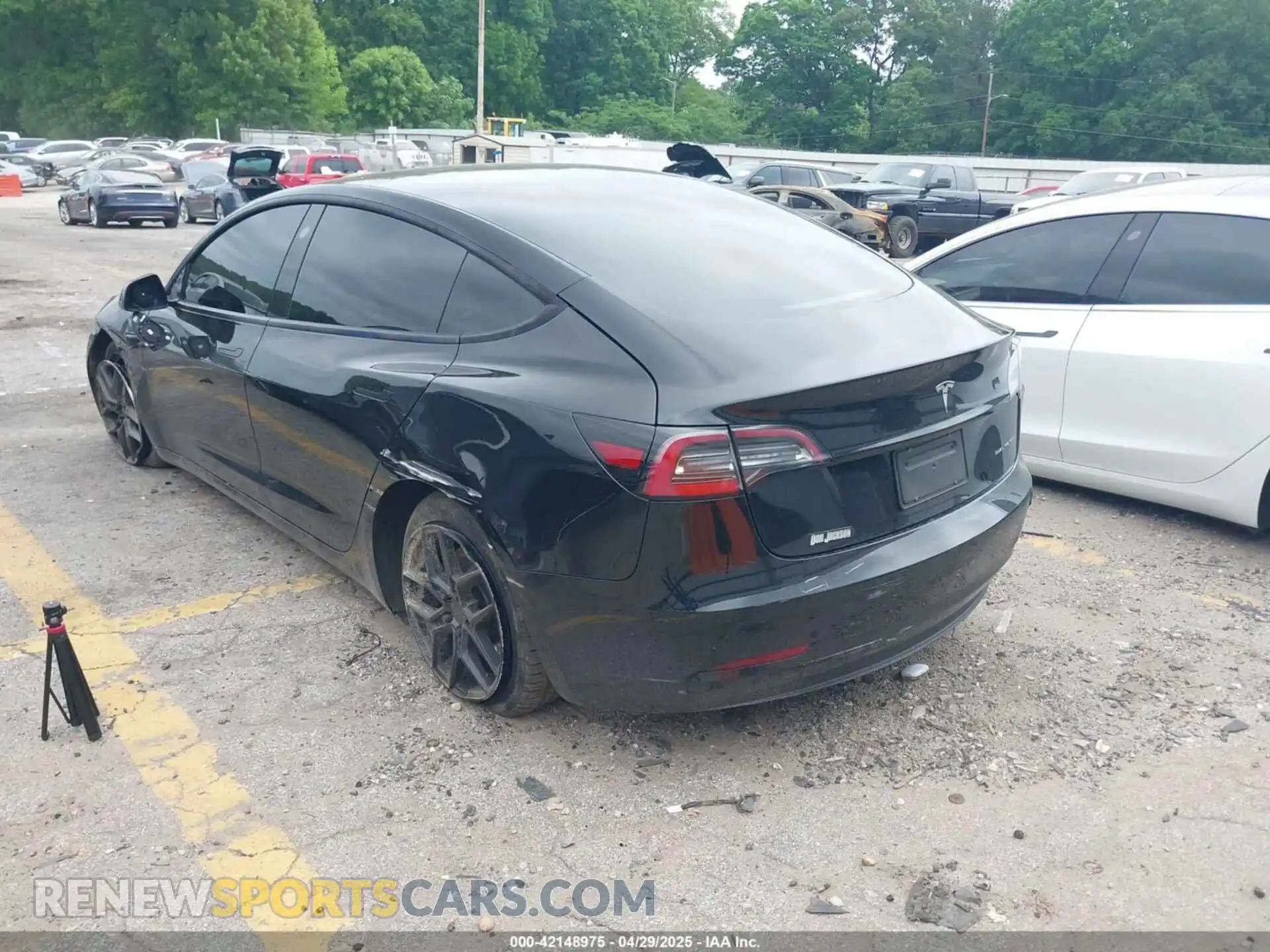 3 Photograph of a damaged car 5YJ3E1EB3NF289057 TESLA MODEL 3 2022