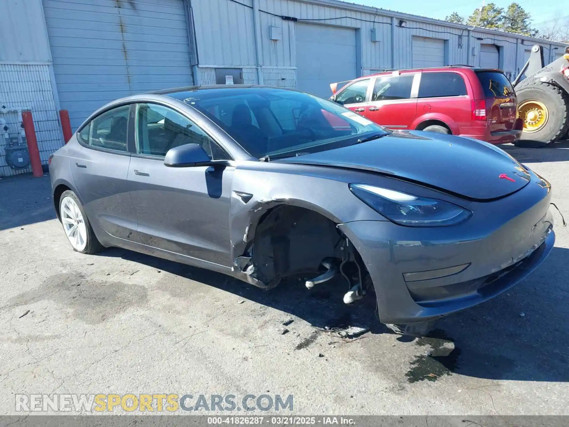 1 Photograph of a damaged car 5YJ3E1EB3NF290550 TESLA MODEL 3 2022