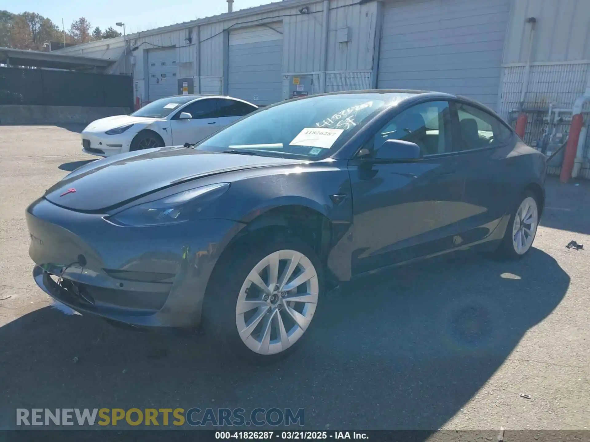 2 Photograph of a damaged car 5YJ3E1EB3NF290550 TESLA MODEL 3 2022