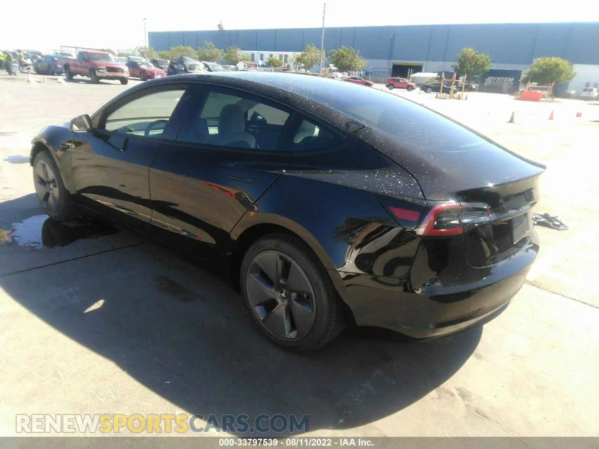 3 Photograph of a damaged car 5YJ3E1EB3NF293688 TESLA MODEL 3 2022