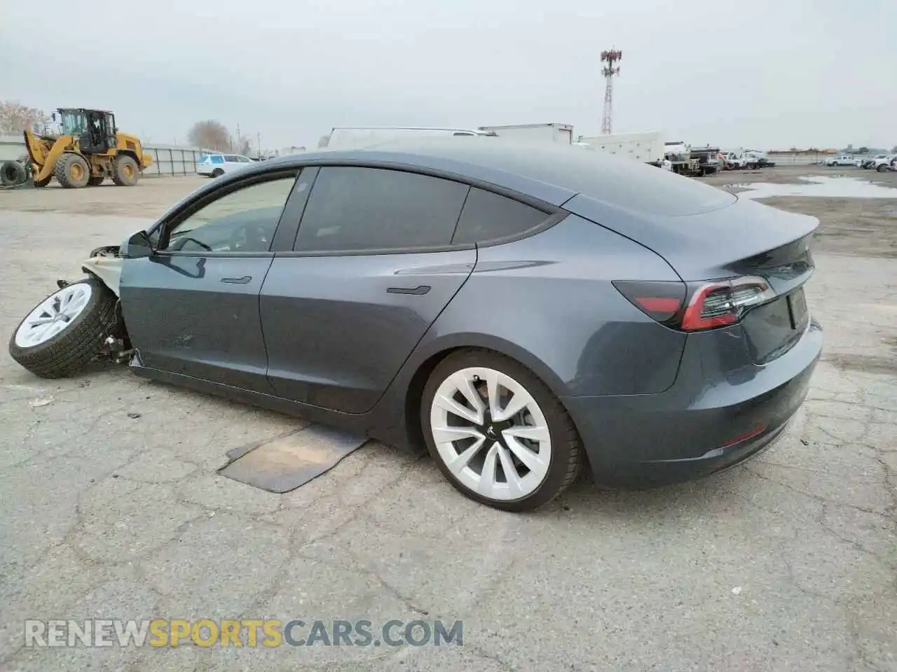 2 fotografías del automóvil dañado 5YJ3E1EB3NF298325 TESLA MODEL 3 2022