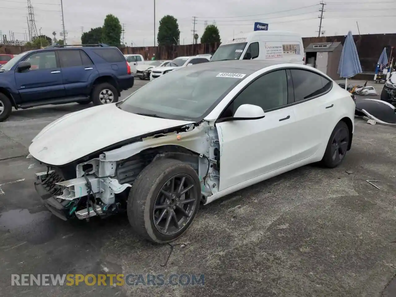 1 fotografías del automóvil dañado 5YJ3E1EB3NF347314 TESLA MODEL 3 2022