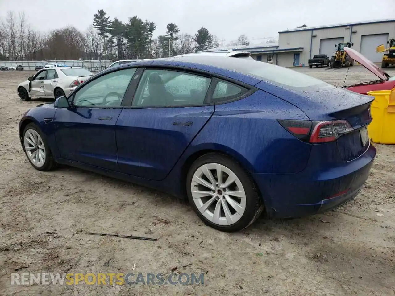 2 Photograph of a damaged car 5YJ3E1EB4NF105955 TESLA MODEL 3 2022