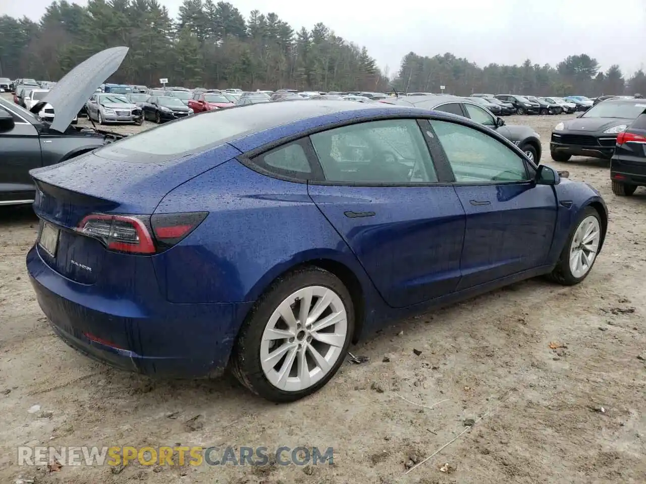 3 Photograph of a damaged car 5YJ3E1EB4NF105955 TESLA MODEL 3 2022