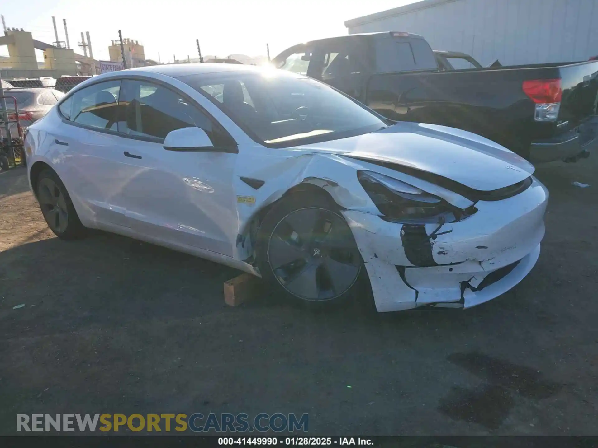 1 Photograph of a damaged car 5YJ3E1EB4NF106748 TESLA MODEL 3 2022