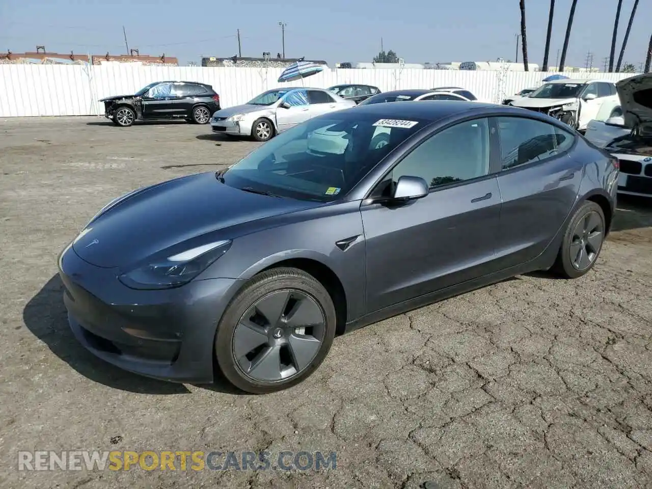1 Photograph of a damaged car 5YJ3E1EB4NF108676 TESLA MODEL 3 2022
