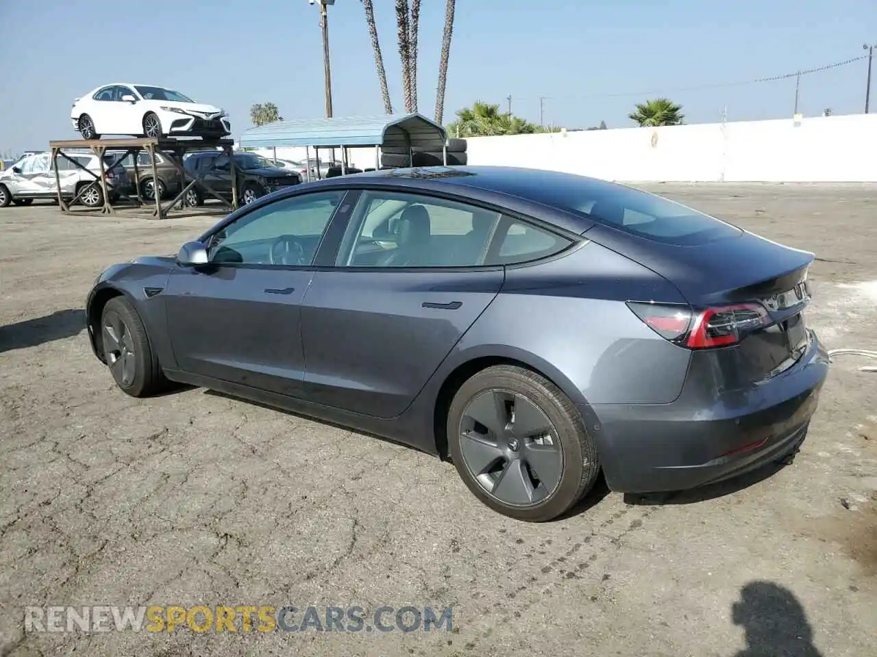 2 Photograph of a damaged car 5YJ3E1EB4NF108676 TESLA MODEL 3 2022