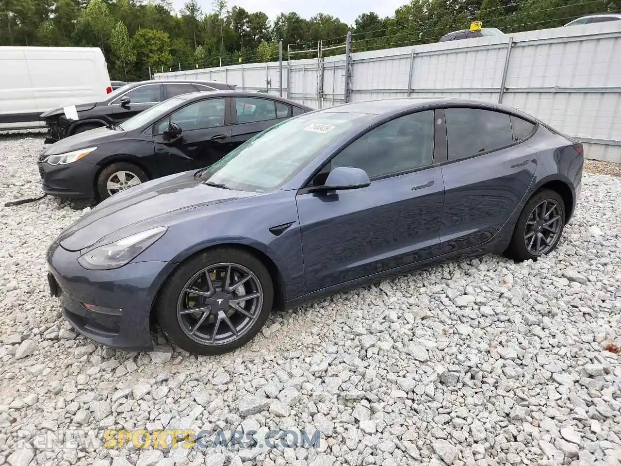 1 fotografías del automóvil dañado 5YJ3E1EB4NF119161 TESLA MODEL 3 2022