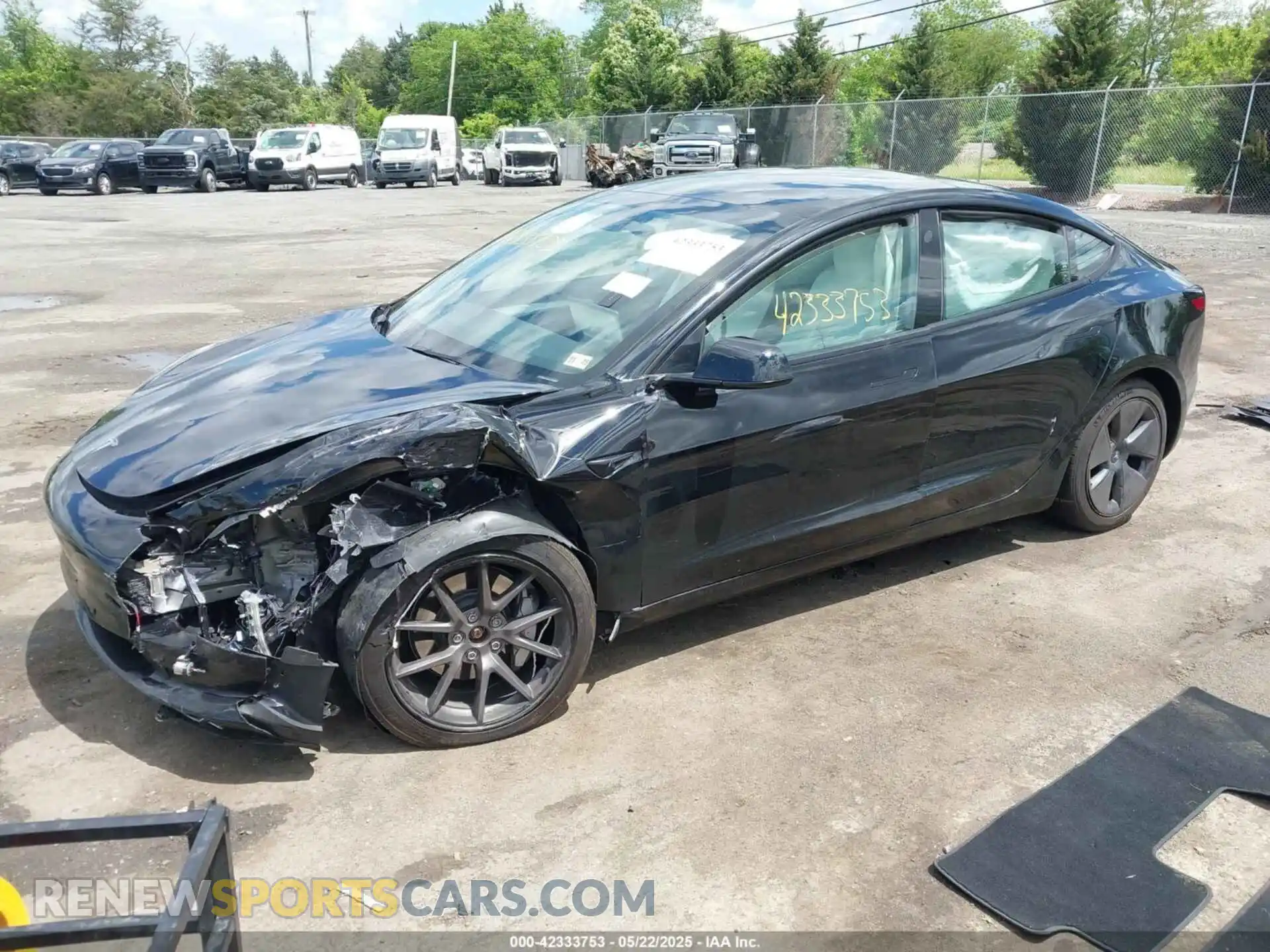2 Photograph of a damaged car 5YJ3E1EB4NF120875 TESLA MODEL 3 2022