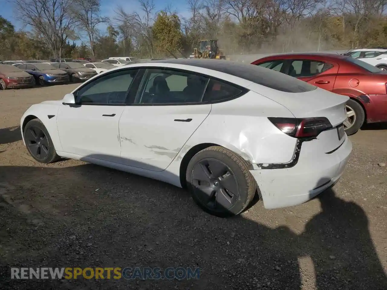 2 Photograph of a damaged car 5YJ3E1EB4NF126496 TESLA MODEL 3 2022