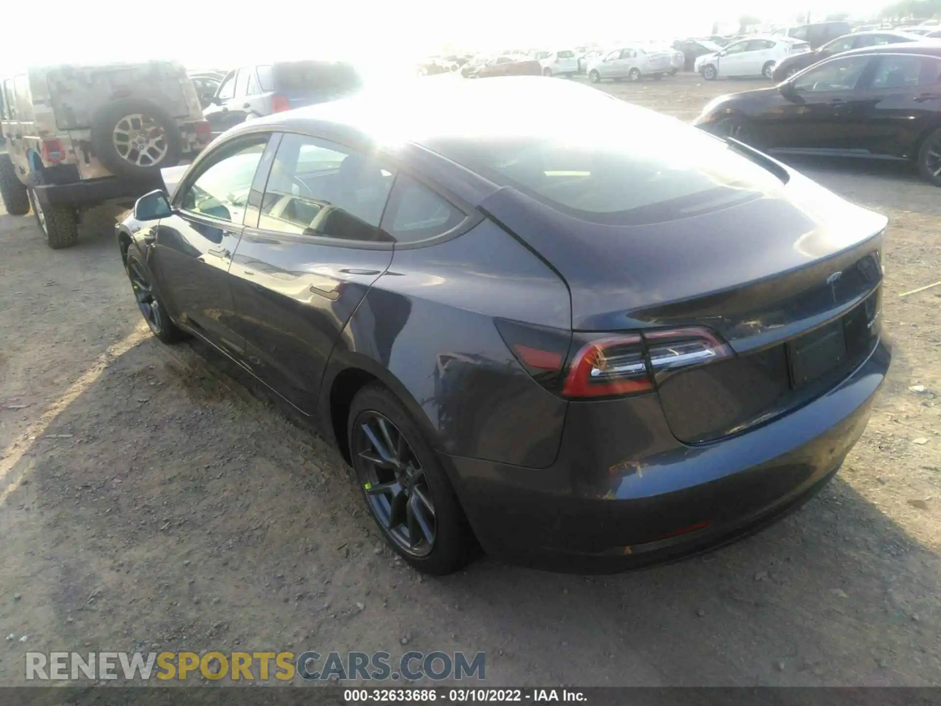 3 Photograph of a damaged car 5YJ3E1EB4NF130967 TESLA MODEL 3 2022