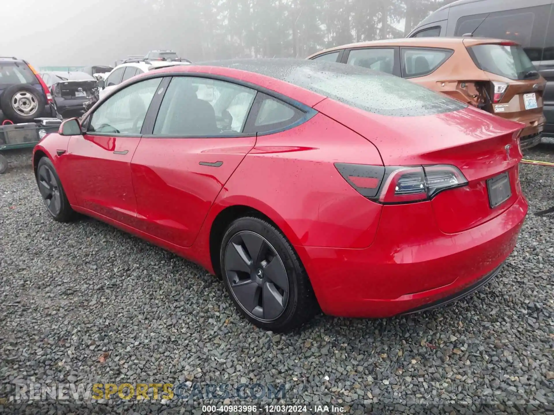 3 Photograph of a damaged car 5YJ3E1EB4NF133285 TESLA MODEL 3 2022