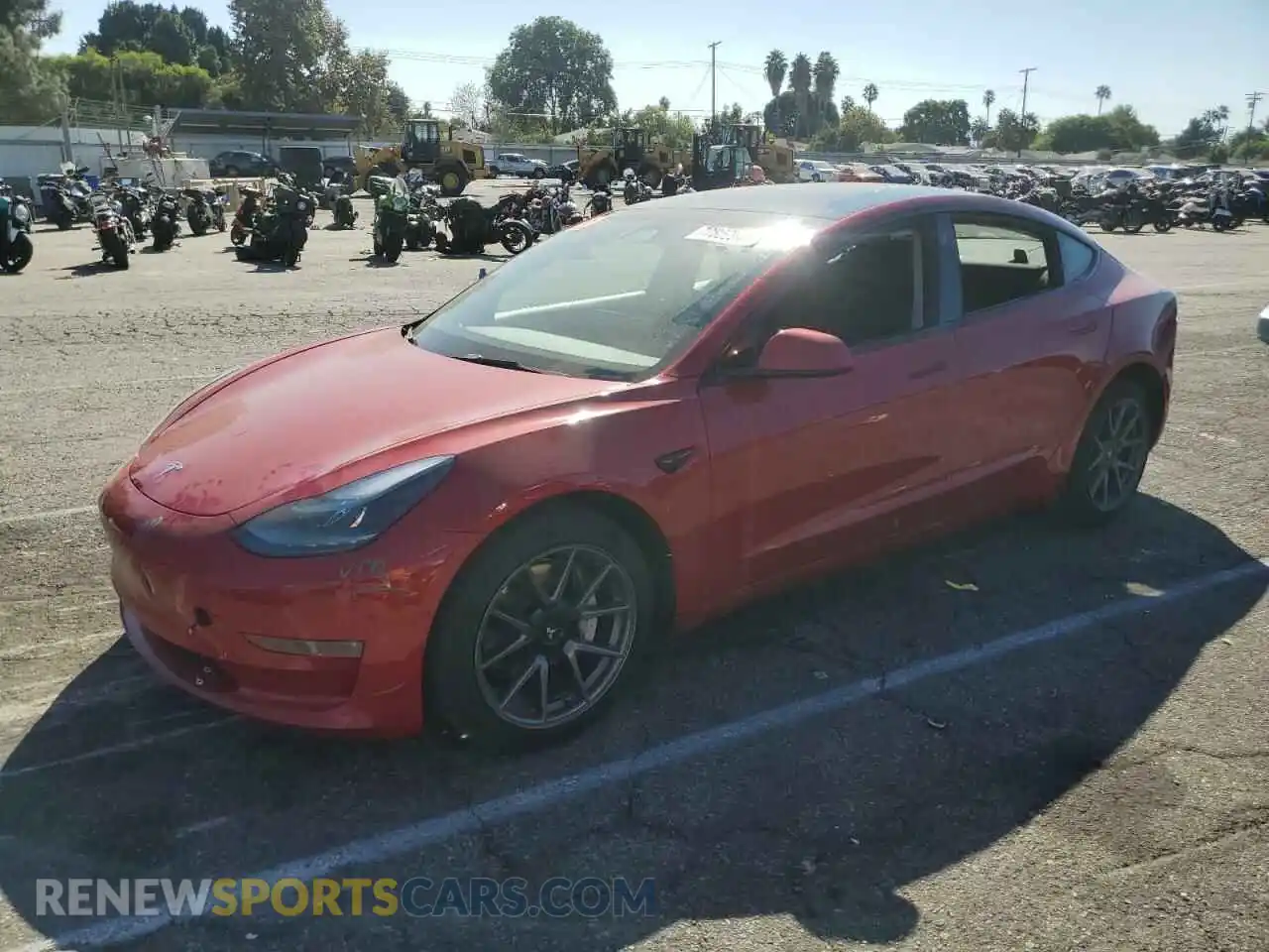 1 fotografías del automóvil dañado 5YJ3E1EB4NF135943 TESLA MODEL 3 2022