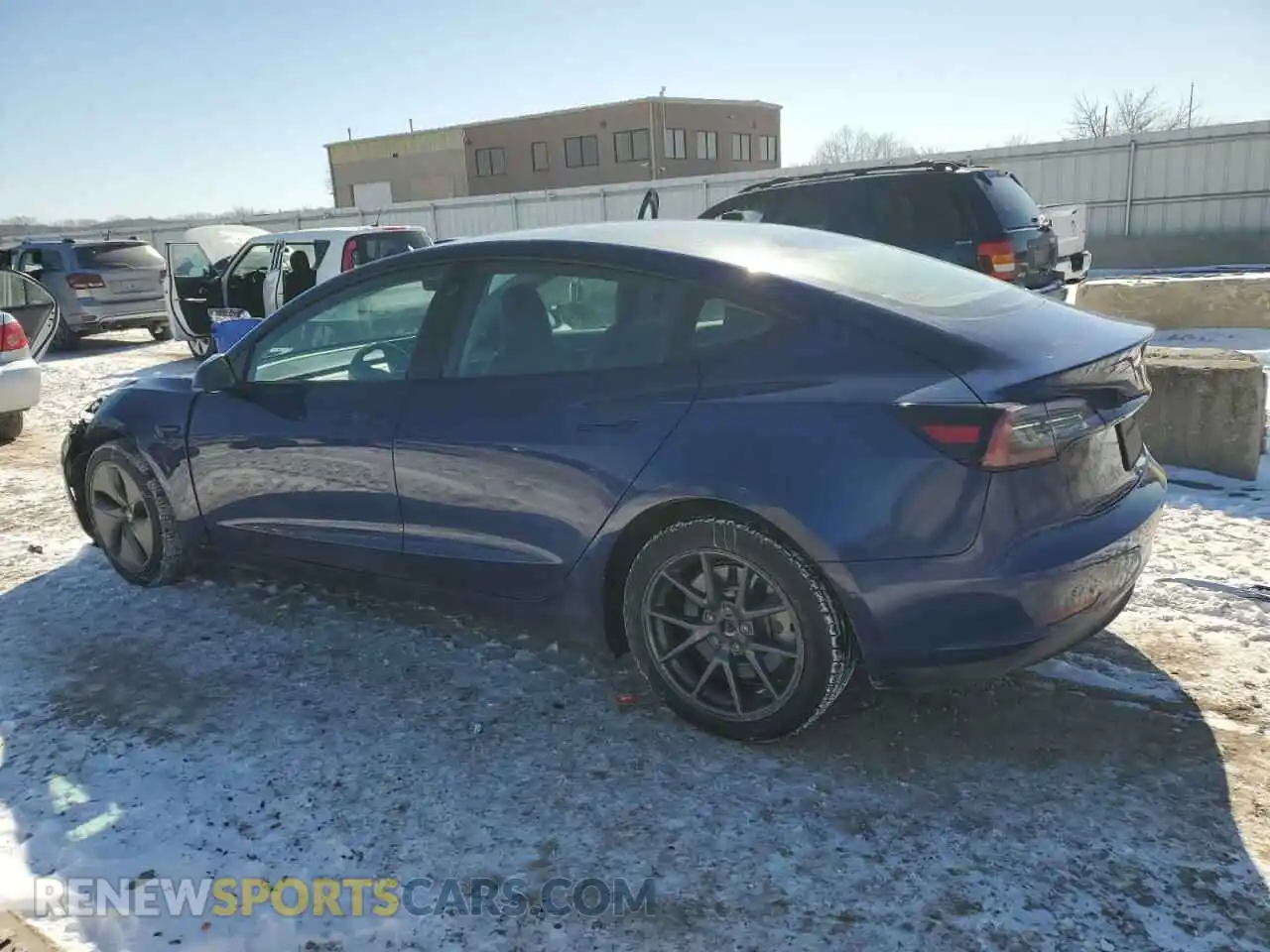2 Photograph of a damaged car 5YJ3E1EB4NF143606 TESLA MODEL 3 2022