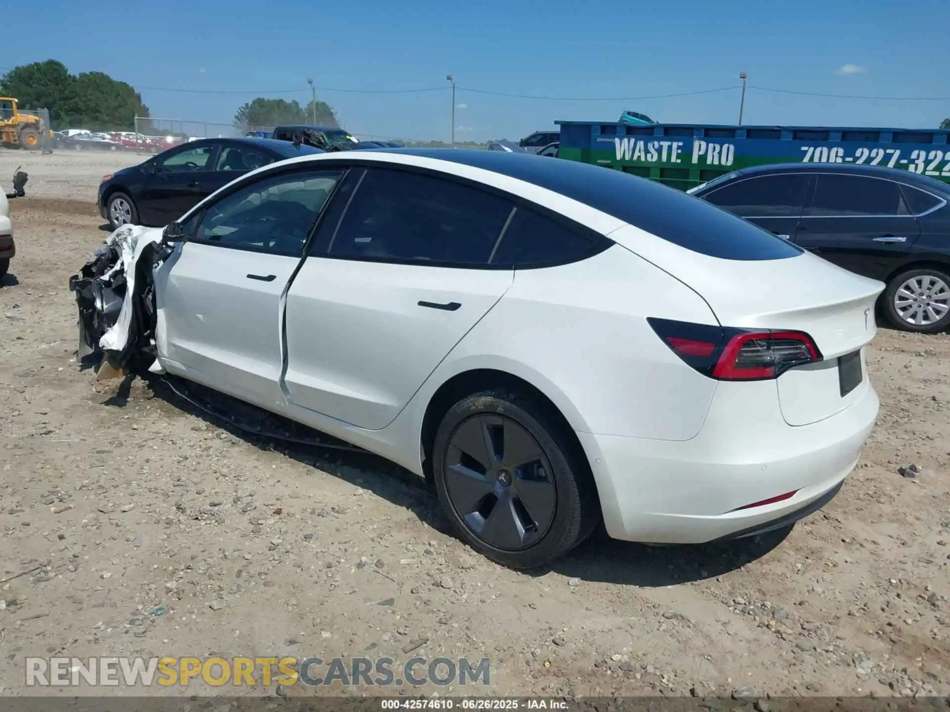 3 Photograph of a damaged car 5YJ3E1EB4NF153035 TESLA MODEL 3 2022