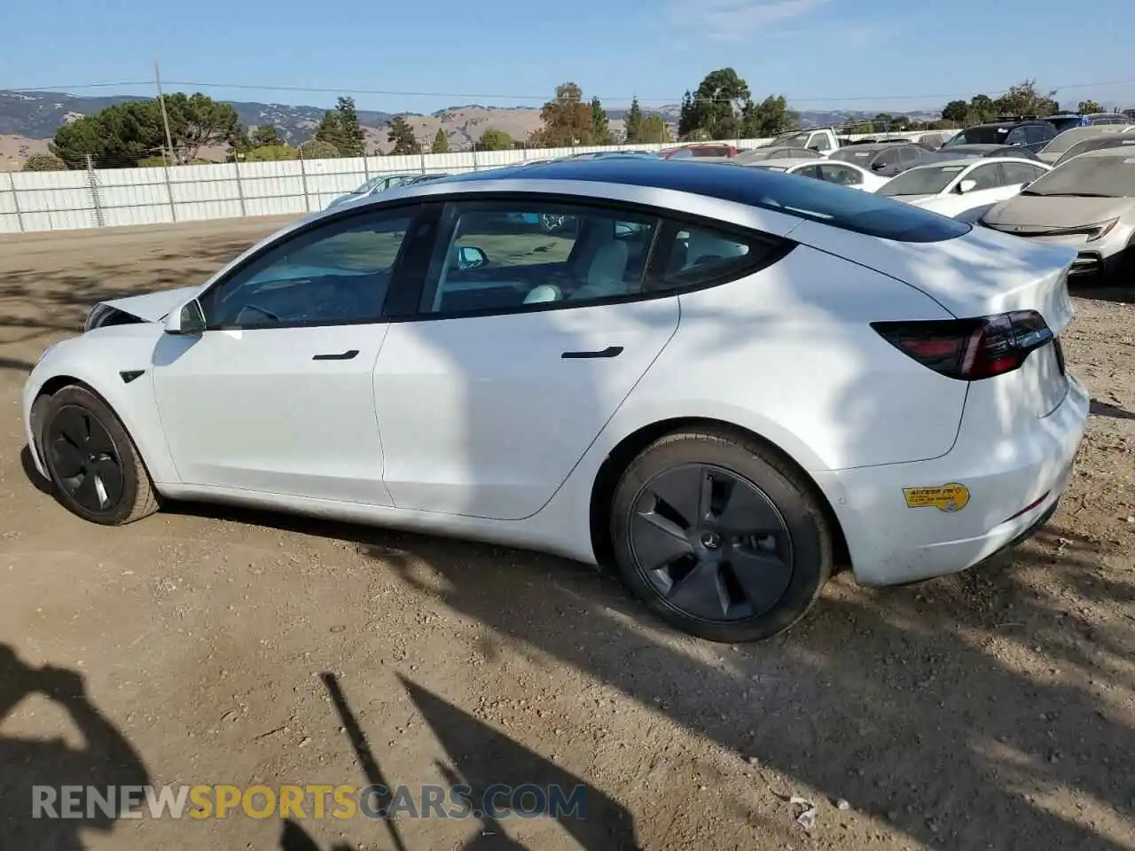2 Photograph of a damaged car 5YJ3E1EB4NF155416 TESLA MODEL 3 2022