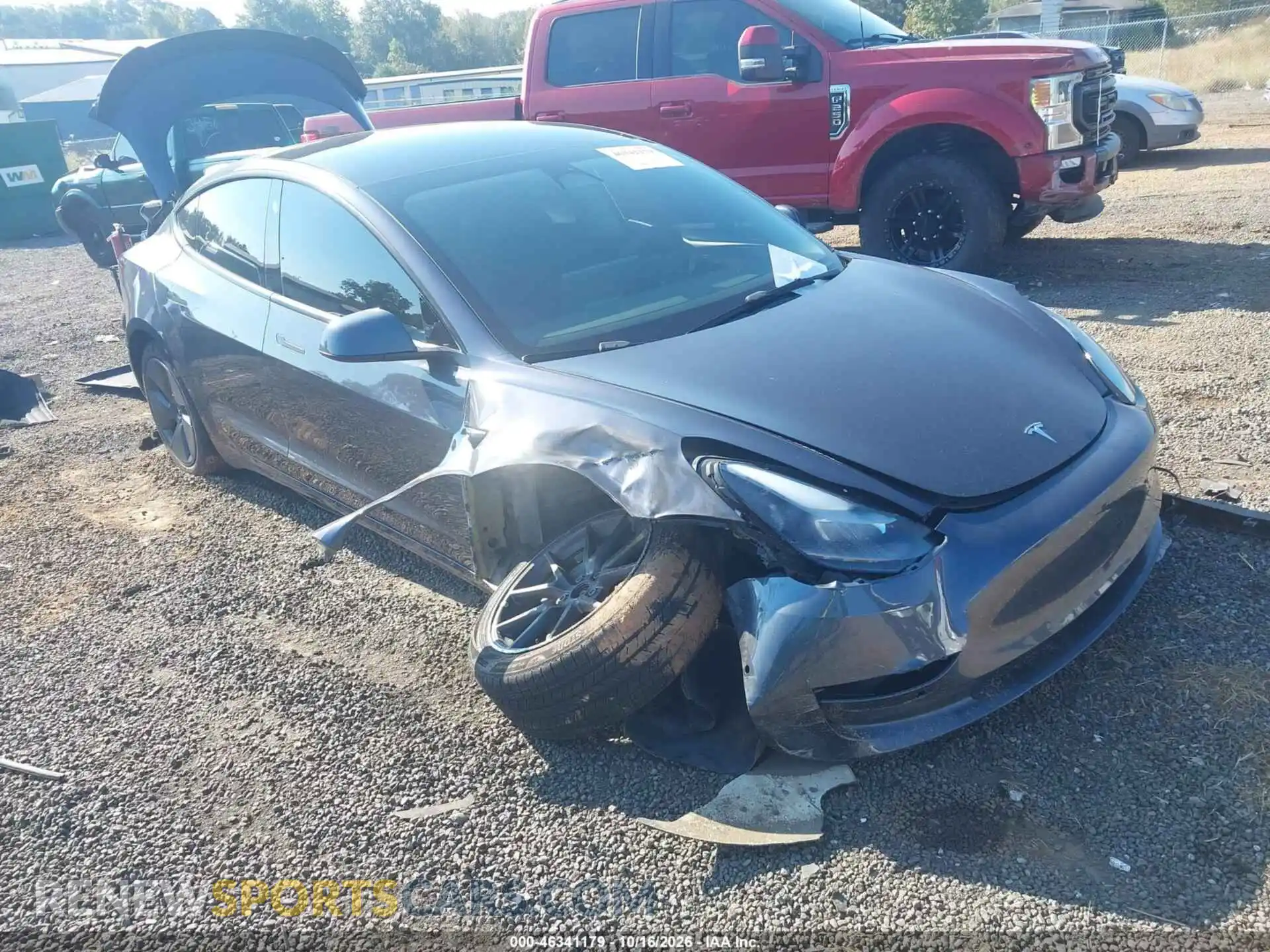 1 Photograph of a damaged car 5YJ3E1EB4NF172930 TESLA MODEL 3 2022
