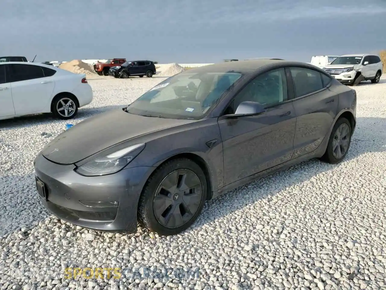 1 Photograph of a damaged car 5YJ3E1EB4NF179330 TESLA MODEL 3 2022