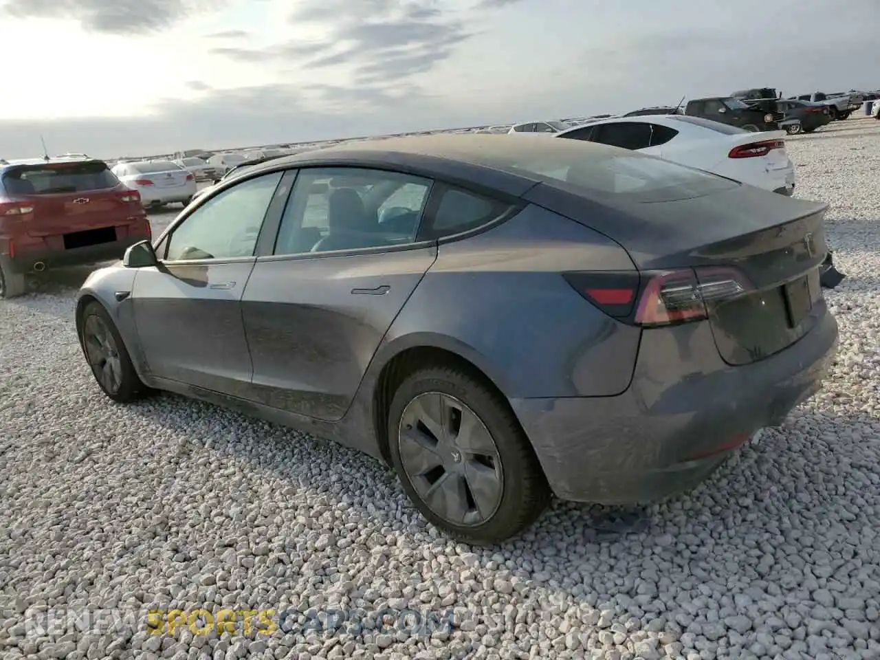 2 Photograph of a damaged car 5YJ3E1EB4NF179330 TESLA MODEL 3 2022