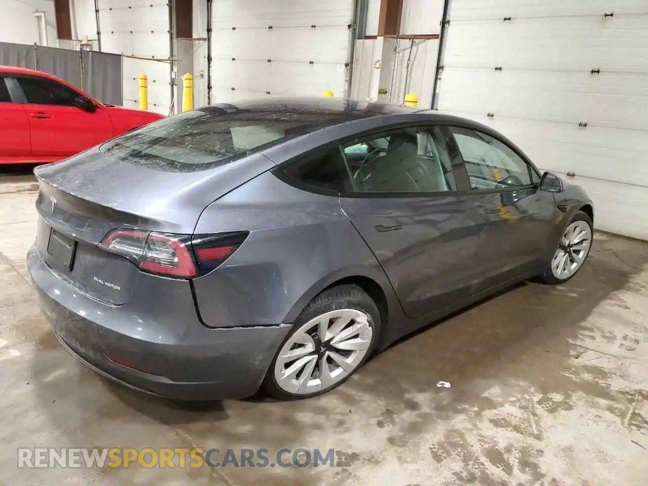 3 Photograph of a damaged car 5YJ3E1EB4NF185130 TESLA MODEL 3 2022